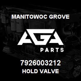 7926003212 Manitowoc Grove HOLD VALVE | AGA Parts