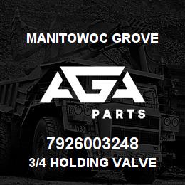7926003248 Manitowoc Grove 3/4 HOLDING VALVE | AGA Parts