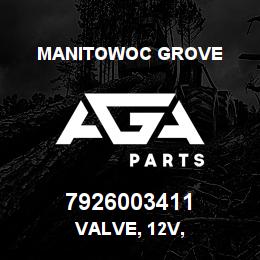 7926003411 Manitowoc Grove VALVE, 12V, | AGA Parts