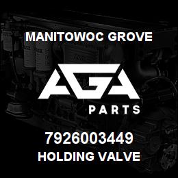 7926003449 Manitowoc Grove HOLDING VALVE | AGA Parts