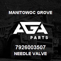 7926003507 Manitowoc Grove NEEDLE VALVE | AGA Parts