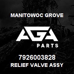 7926003828 Manitowoc Grove RELIEF VALVE ASSY | AGA Parts
