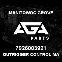 7926003921 Manitowoc Grove OUTRIGGER CONTROL MANIFOLD | AGA Parts