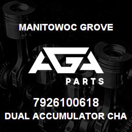 7926100618 Manitowoc Grove DUAL ACCUMULATOR CHARGE VALVE | AGA Parts