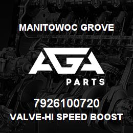 7926100720 Manitowoc Grove VALVE-HI SPEED BOOST | AGA Parts
