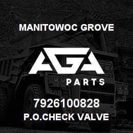 7926100828 Manitowoc Grove P.O.CHECK VALVE | AGA Parts