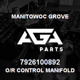 7926100892 Manitowoc Grove O/R CONTROL MANIFOLD - 4 SECT. | AGA Parts
