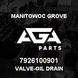 7926100901 Manitowoc Grove VALVE-OIL DRAIN | AGA Parts