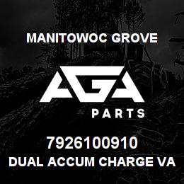 7926100910 Manitowoc Grove DUAL ACCUM CHARGE VAVLE | AGA Parts