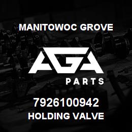 7926100942 Manitowoc Grove HOLDING VALVE | AGA Parts