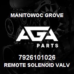 7926101026 Manitowoc Grove REMOTE SOLENOID VALVE | AGA Parts