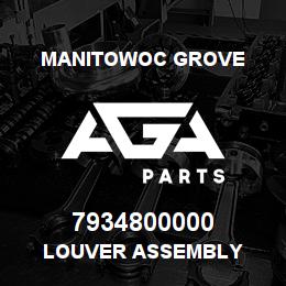 7934800000 Manitowoc Grove LOUVER ASSEMBLY | AGA Parts