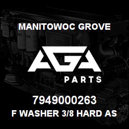 7949000263 Manitowoc Grove F WASHER 3/8 HARD ASTM A490 | AGA Parts