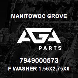 7949000573 Manitowoc Grove F Washer 1.56x2.75x0.25 Nylon | AGA Parts