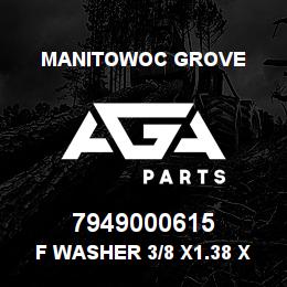 7949000615 Manitowoc Grove F Washer 3/8 x1.38 x0.06 | AGA Parts