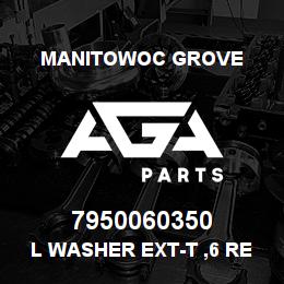 7950060350 Manitowoc Grove L Washer Ext-T ,6 Reg HRC44-51 | AGA Parts