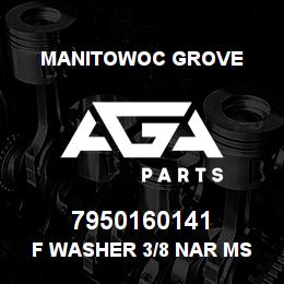 7950160141 Manitowoc Grove F Washer 3/8 Nar MS | AGA Parts