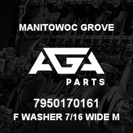 7950170161 Manitowoc Grove F Washer 7/16 Wide MS | AGA Parts