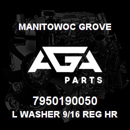 7950190050 Manitowoc Grove L Washer 9/16 Reg HRC45-51 | AGA Parts