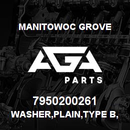 7950200261 Manitowoc Grove WASHER,PLAIN,TYPE B,.62 | AGA Parts