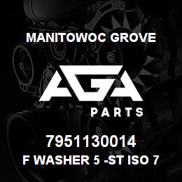 7951130014 Manitowoc Grove F Washer 5 -St ISO 7089 | AGA Parts