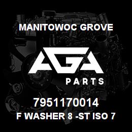 7951170014 Manitowoc Grove F Washer 8 -St ISO 7089 | AGA Parts