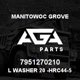 7951270210 Manitowoc Grove L Washer 20 -HRC44-51 DIN 7980 | AGA Parts