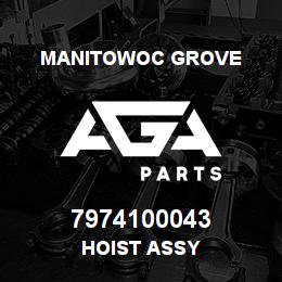 7974100043 Manitowoc Grove HOIST ASSY | AGA Parts