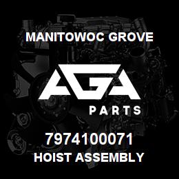 7974100071 Manitowoc Grove HOIST ASSEMBLY | AGA Parts