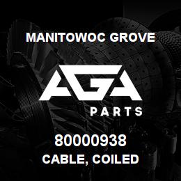 80000938 Manitowoc Grove CABLE, COILED | AGA Parts