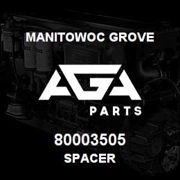 80003505 Manitowoc Grove SPACER | AGA Parts