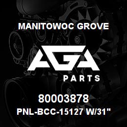 80003878 Manitowoc Grove PNL-BCC-15127 W/31' JIB | AGA Parts