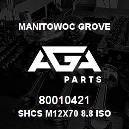 80010421 Manitowoc Grove SHCS M12x70 8.8 ISO 4762 PLTD | AGA Parts