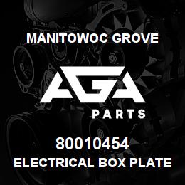 80010454 Manitowoc Grove ELECTRICAL BOX PLATE | AGA Parts