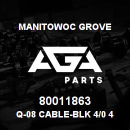 80011863 Manitowoc Grove Q-08 CABLE-BLK 4/0 42 | AGA Parts