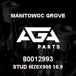 80012993 Manitowoc Grove Stud M20x900 10.9 | AGA Parts