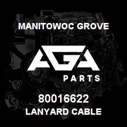 80016622 Manitowoc Grove LANYARD CABLE | AGA Parts