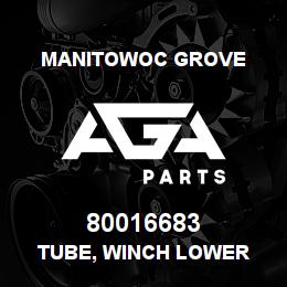80016683 Manitowoc Grove TUBE, WINCH LOWER | AGA Parts
