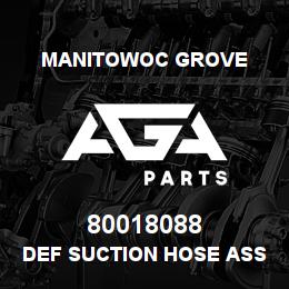 80018088 Manitowoc Grove DEF SUCTION HOSE ASSY 2m | AGA Parts