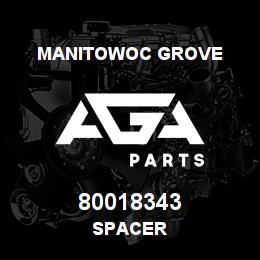 80018343 Manitowoc Grove SPACER | AGA Parts