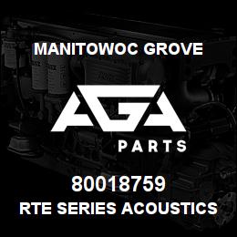 80018759 Manitowoc Grove RTE SERIES ACOUSTICS KIT | AGA Parts