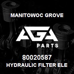 80020587 Manitowoc Grove HYDRAULIC FILTER ELEMENT | AGA Parts