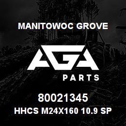 80021345 Manitowoc Grove HHCS M24x160 10.9 SP BOLT | AGA Parts