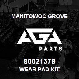 80021378 Manitowoc Grove WEAR PAD KIT | AGA Parts