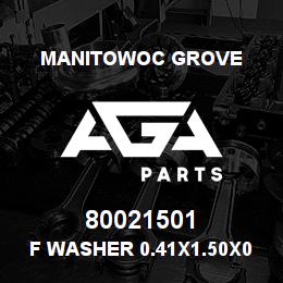 80021501 Manitowoc Grove F Washer 0.41x1.50x0.13Steel | AGA Parts