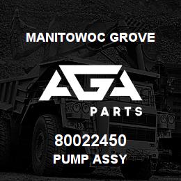 80022450 Manitowoc Grove PUMP ASSY | AGA Parts