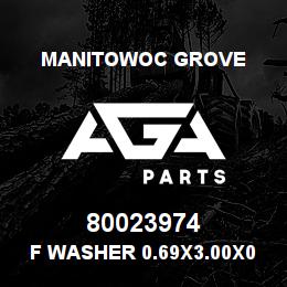 80023974 Manitowoc Grove F Washer 0.69x3.00x0.25 | AGA Parts