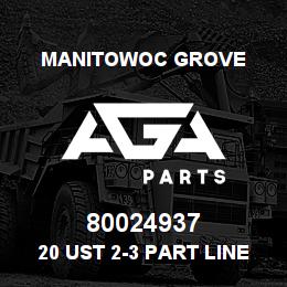 80024937 Manitowoc Grove 20 UST 2-3 PART LINE BLOCK | AGA Parts