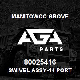 80025416 Manitowoc Grove SWIVEL ASSY-14 PORT HYD | AGA Parts