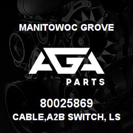 80025869 Manitowoc Grove CABLE,A2B SWITCH, LSI ,LB505 | AGA Parts